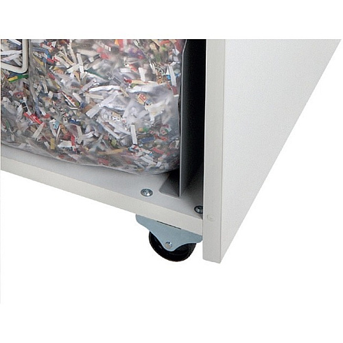 HSM Pure 530 - 3/16" x 1 1/8" Continuous Shredder - Particle Cut - 16 Per Pass - for shredding Staples, Paper, Paper Clip, Credit Card, CD, DVD - 0.188" x 1.125" Shred Size - P-4/O-3/T-4/E-3/F-1 - 11.81" Throat - 21.10 gal Wastebin Capacity - Wh (2353113)