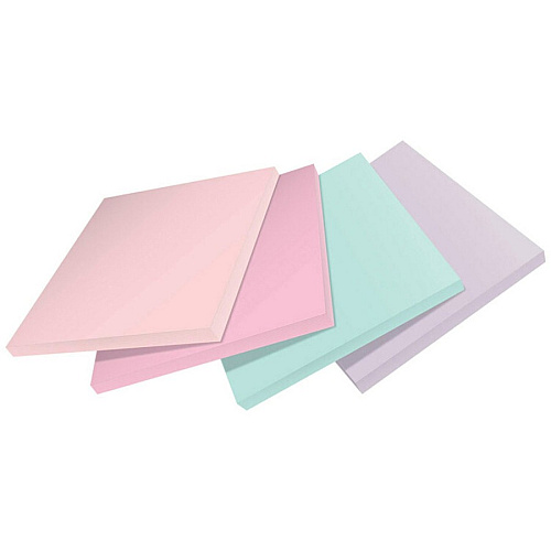 Post-it&reg; Recycled Super Sticky Notes 70 - 3" Flag/Note Width x 3" Flag/Note Length - Square - 70 Sheets per Pad - Wanderlust Pastels - Adhesive - Recycled - 24 / Pack (654R24SSNRP)