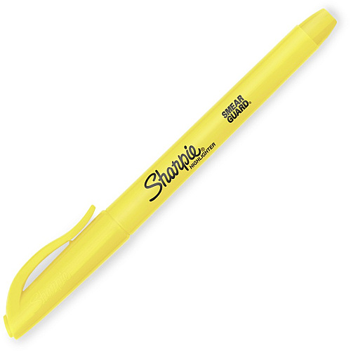 Sharpie Accent Highlighters w/Smear Guard Chisel Marker Point Style - Assorted - 12 / Dozen (2157482)