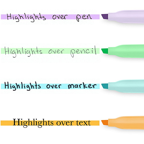 Sharpie Accent Highlighters w/Smear Guard Chisel Marker Point Style - Assorted - 12 / Dozen (2157482)