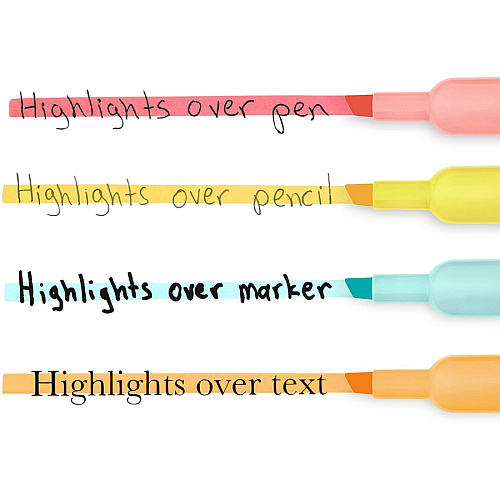 Sharpie SmearGuard Tank Style Highlighters Wide Chisel, Narrow Narrow Marker Point - Assorted Ink - 6 / Pack (2157488)