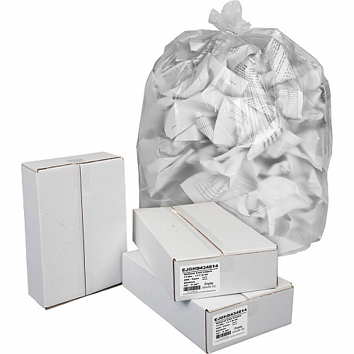 Everyday Genuine Joe High-Density Can Liners 56 gal Capacity - 46" Length x 43" Width x 0.43 mil (11 Micron) Thickness - High Density - Clear - Resin - Office Waste, Receptacle - 200 / Carton (HD434814)