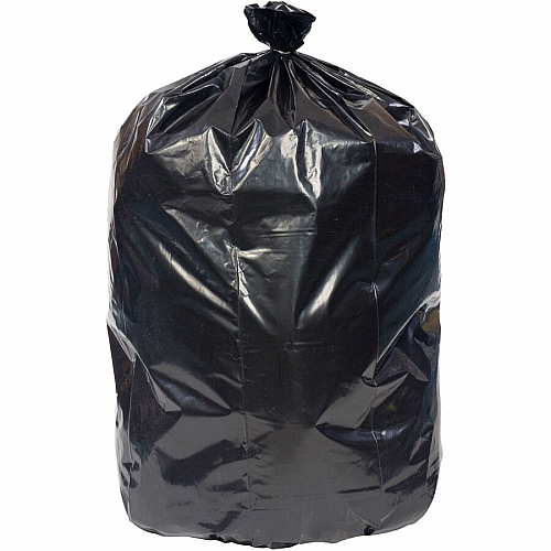Everyday Genuine Joe Low-Density Can Liners 33 gal Capacity - 39" Length x 33" Width x 1.10 mil (28 Micron) Thickness - Low Density - Black - Resin - Office Waste, Receptacle - Recycled - 100 / Carton (LD333915)