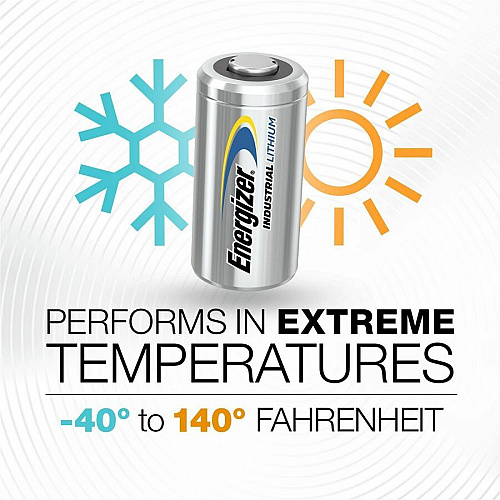 Energizer Industrial 123 Lithium Batteries, 123 Energizer Industrial Lithium Batteries, 12 Pack For Motion Sensor, Security Camera, Two-way Radio, Construction, Facility Maintenance, Medical Center, Office, Classroom, Electronics - 12 / Pack (ELN12312)