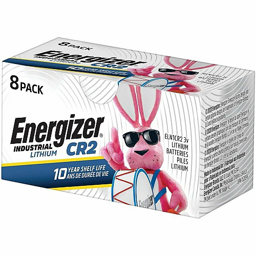 Energizer Industrial CR2 Lithium Batteries, CR2 Energizer Industrial Lithium Batteries, 8 Pack For Laser Pointer, Motion Sensor, Dispenser, Construction, Facility Maintenance, Medical Center, Office, Classroom, Electronics - CR2 - 8 / Pack (ELN1CR28)