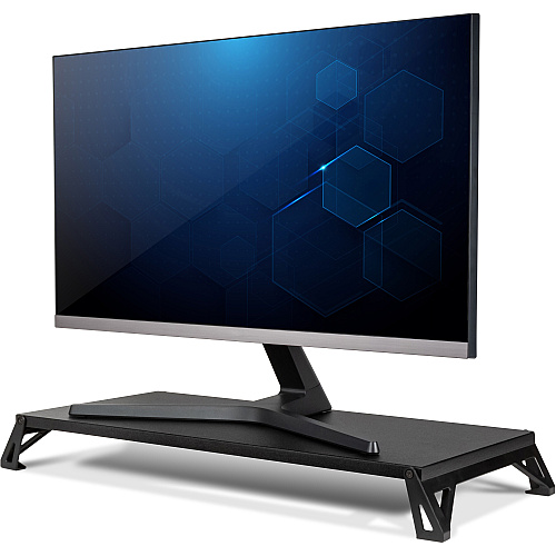 Allsop Dual-height Lo Riser Monitor Stand Up to 32" Screen Support - 30 lb Load Capacity - Black (32511)