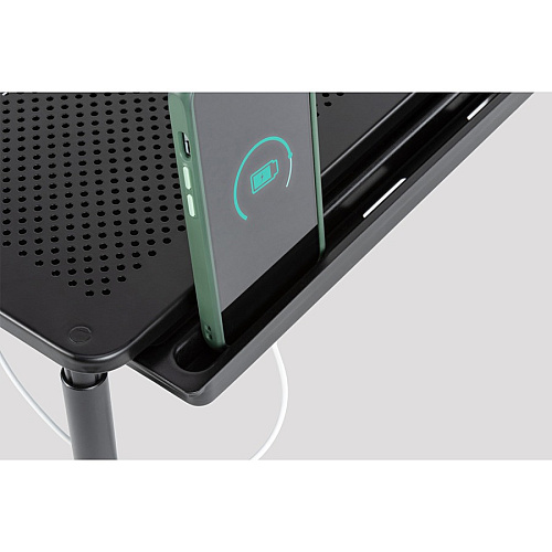 Allsop Metal Art Tri-Level Monitor Stand Up to 27" Screen Support - 30 lb Load Capacity - Powder Coated - Metal - Black (32545)