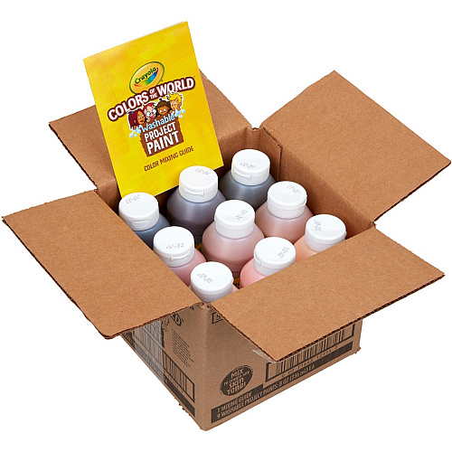 Crayola Colors of the World&trade; Washable Paint Multicolor - 8 fl oz - Washable - 9 / Pack (542314)