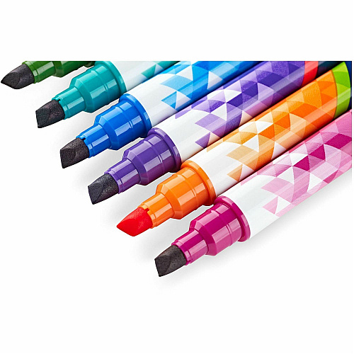 Crayola Color Change Doodle Markers Chisel Marker Point - Multicolor Ink - 8 / Pack (588315)