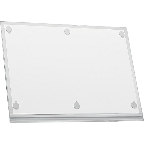 DURABLE Water-Resistant Document Pockets 13.19" Holding Width x 17.52" Holding Height - Water Resistant, Self-adhesive, Residue-free, UV Resistant, Heat Resistant, Anti-glare, Anti-reflective - Plastic - Transparent - 5 / Pack (501719)