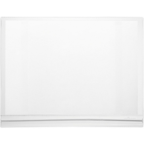 DURABLE Water-Resistant Magnetic Document Pockets 13.19" Holding Width x 17.52" Holding Height - Water Resistant, Adhesive Backing, Magnetic Strip, Residue-free, UV Resistant, Heat Resistant, Anti-glare, Anti-reflective - Plastic - Transparent -  (501919)