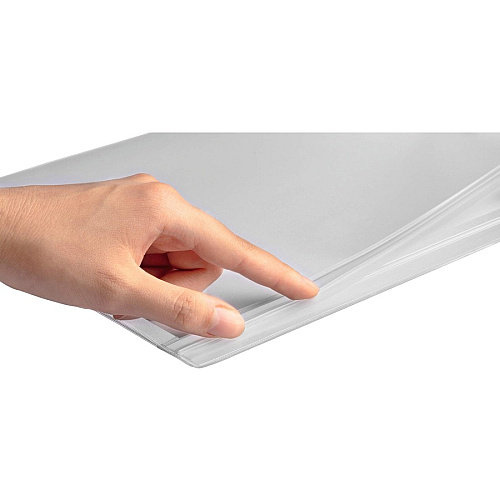 DURABLE Water-Resistant Magnetic Document Pockets 13.19" Holding Width x 17.52" Holding Height - Water Resistant, Adhesive Backing, Magnetic Strip, Residue-free, UV Resistant, Heat Resistant, Anti-glare, Anti-reflective - Plastic - Transparent -  (501919)