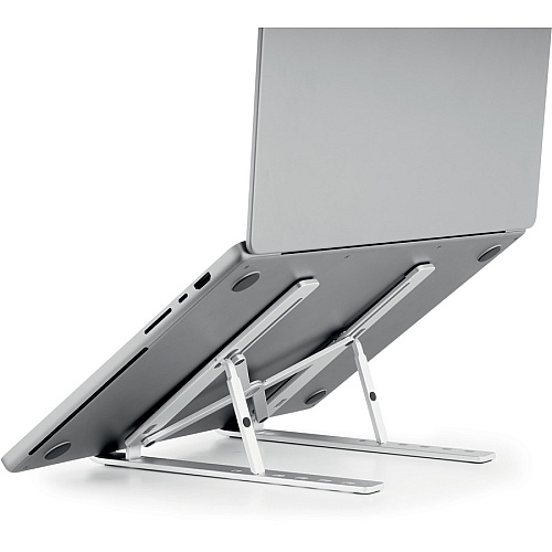 DURABLE Laptop Stand FOLD Upto 15" Screen Size Notebook Support - Aluminum - Silver (505123)