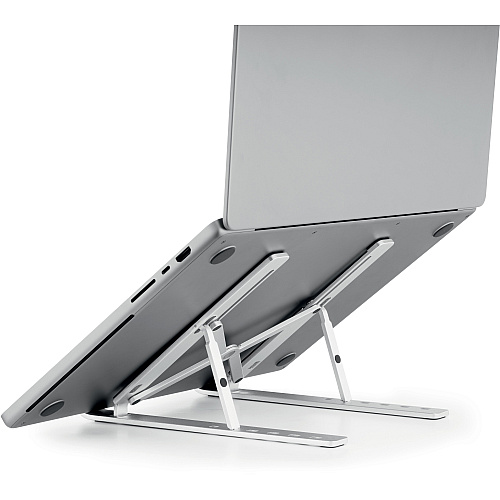 DURABLE Laptop Stand FOLD Upto 15" Screen Size Notebook Support - Aluminum - Silver (505123)