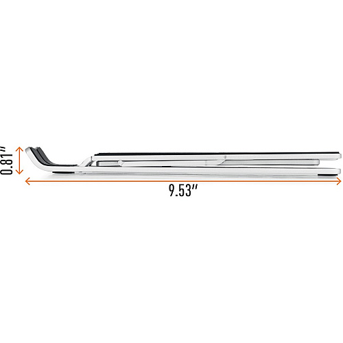 DURABLE Laptop Stand FOLD Upto 15" Screen Size Notebook Support - Aluminum - Silver (505123)