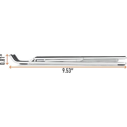 DURABLE Laptop Stand FOLD Upto 15" Screen Size Notebook Support - Aluminum - Silver (505123)