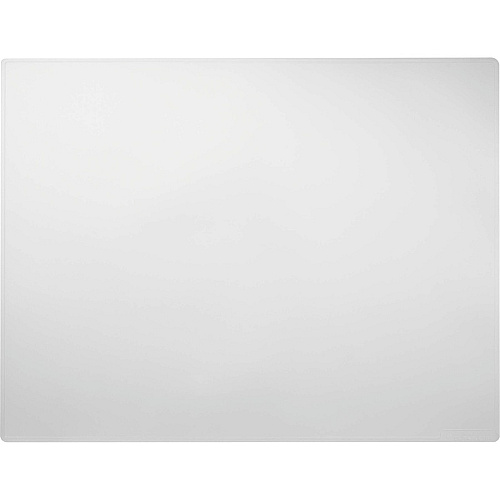 DURABLE Contoured Edge Desk Mat Office - 19.69" Length x 25.59" Width - Rectangular - Polypropylene - Transparent - 1 Each (712319)