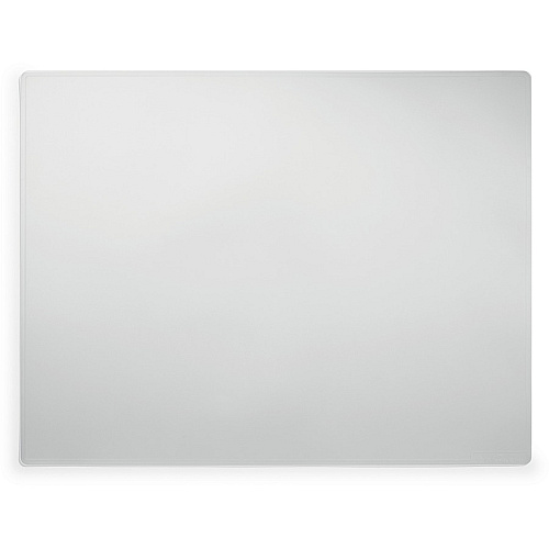 DURABLE Contoured Edge Desk Mat Office - 19.69" Length x 25.59" Width - Rectangular - Polypropylene - Transparent - 1 Each (712319)