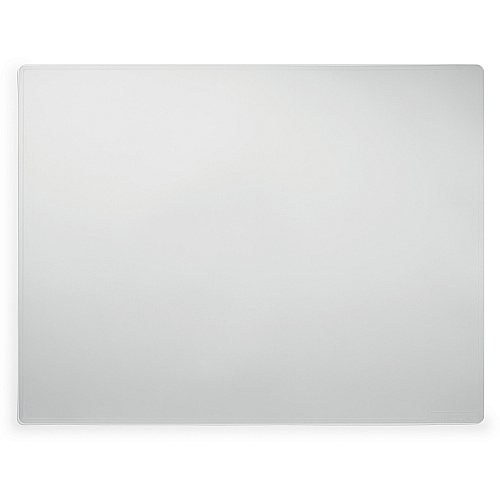 DURABLE Contoured Edge Desk Mat Office - 19.69" Length x 25.59" Width - Rectangular - Polypropylene - Transparent - 1 Each (712319)