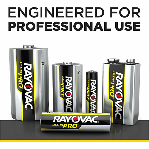 Rayovac Ultra Pro Alkaline 9V Batteries, 6 Pack For Flashlight, Wireless Enabled Device - 9V - 6 / Pack (AL9V6)