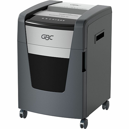 GBC Momentum Paper Shredder, M12-12, Micro-Cut, Anti-Jam, 12 Sheets Continuous Shredder - Micro Cut - 12 Per Pass - for shredding CD, Credit Card, Junk Mail, Staples, Paper Clip, DVD - 0.078" x 0.594" Shred Size - 9" Throat - 12 gal Wastebin C (WSM177003)