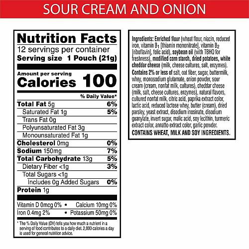 Cheez-It Snap'd Cheddar Sour Cream & Onion Crackers Cheddar Sour Cream, Onion - 9 oz - 12 / Box (11951)