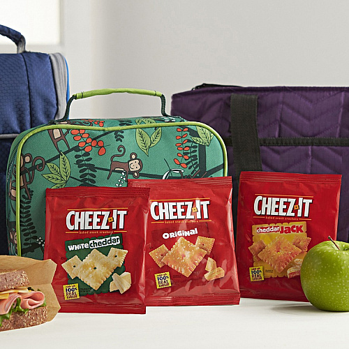 Cheez-It Variety Pack Individually Wrapped - Original, White Cheddar, Cheddar Jack Cheese - 12.10 oz - 12 / Box (94027)