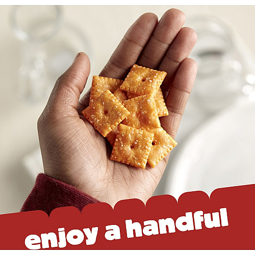 Cheez-It Original Baked Snack Crackers Low Fat, Trans Fat Free - Original - 12 oz - 12 / Box (93996)