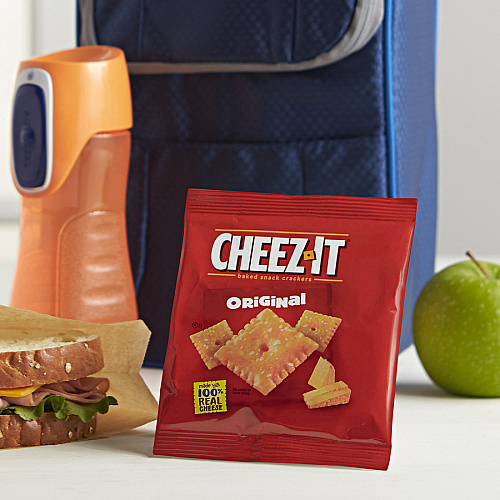 Cheez-It Original Baked Snack Crackers Low Fat, Trans Fat Free - Original - 12 oz - 12 / Box (93996)