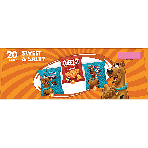Keebler Sweet & Salty Variety Pack Individually Wrapped - Sweet & Salty, Cinnamon, Chocolate, Original - 1.25 lb - 20 / Box (12807)