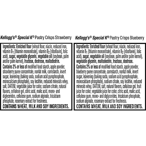 Special K Pastry Crisps Individually Wrapped - Strawberry, Blueberry - 0.88 oz - 60 / Box (27360)
