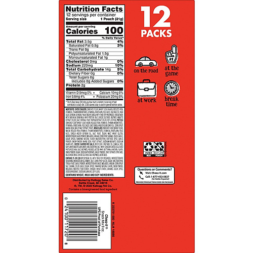 Cheez-It Classic Snack Mix Cheese - 9 oz - 12 / Box (11720)