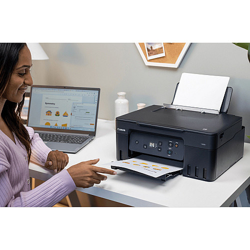 Canon PIXMA G2270 Inkjet Multifunction Printer - Color - Black Copier/Printer/Scanner - 4800 x 1200 dpi Print - Up to 3000 Pages Monthly - Color Flatbed Scanner - 600 x 1200 dpi Optical Scan - USB - 1 Each - For Photo Print (5804C002)
