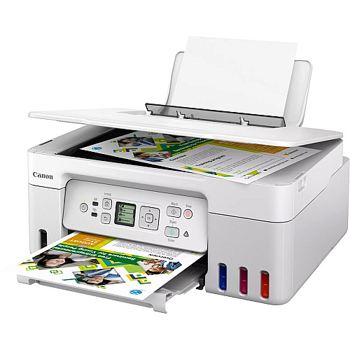 Canon PIXMA G3270 Wireless Inkjet Multifunction Printer - Color - White Copier/Printer/Scanner - 4800 x 1200 dpi Print - Up to 3000 Pages Monthly - Color Flatbed Scanner - 600 x 1200 dpi Optical Scan - Wireless LAN - Apple AirPrint, Mopria, Can (5805C022)