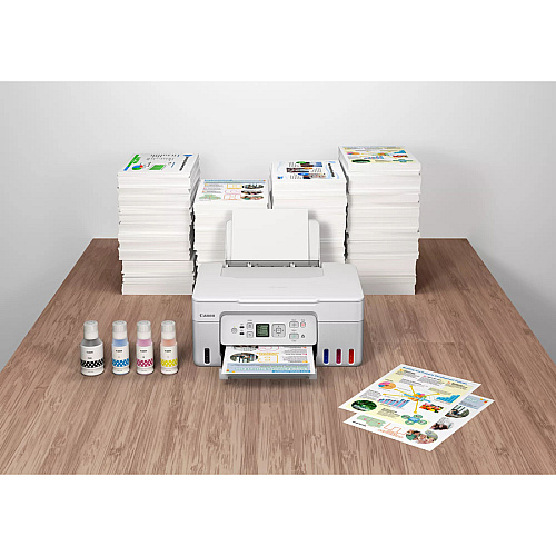 Canon PIXMA G3270 Wireless Inkjet Multifunction Printer - Color - White Copier/Printer/Scanner - 4800 x 1200 dpi Print - Up to 3000 Pages Monthly - Color Flatbed Scanner - 600 x 1200 dpi Optical Scan - Wireless LAN - Apple AirPrint, Mopria, Can (5805C022)