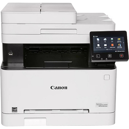 Canon imageCLASS MF656Cdw Wireless Laser Multifunction Printer - Color - White Copier/Fax/Printer/Scanner - 22 ppm Mono/22 ppm Color Print - 1200 x 1200 dpi Print - Automatic Duplex Print - Color Flatbed Scanner - 600 x 600 dpi Optical Scan - G (5158C002)