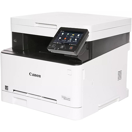Canon imageCLASS MF653Cdw Wireless Laser Multifunction Printer - Color - White Copier/Printer/Scanner - 22 ppm Mono/22 ppm Color Print - 1200 x 1200 dpi Print - Automatic Duplex Print - Color Flatbed Scanner - 600 x 600 dpi Optical Scan - Gigab (5158C007)