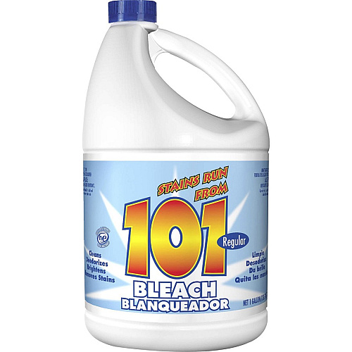 KIK 101 Regular Bleach 128 fl oz (4 quart) - 6 / Carton - Deodorize - Clear (1100675504CT)