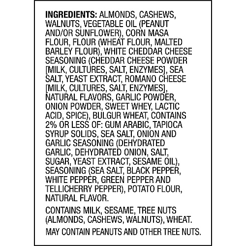 Orchard Valley Harvest Nice 'n Cheesy Mix No Artificial Color, No Artificial Flavor, Resealable Bag - Crunch, Cheese, Cashew, White Cheddar, Wheat, Walnut, Almond - 1 Serving Bag - 1.85 oz - 14 / Carton (V14047)