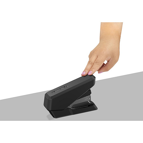 Fellowes EasyPress Half Strip Stapler Staples Upto 40 Sheet - Holds Upto 105 Staple - Half Strip - Staple Size: 0.25" - Black - 1 Each (5014401)