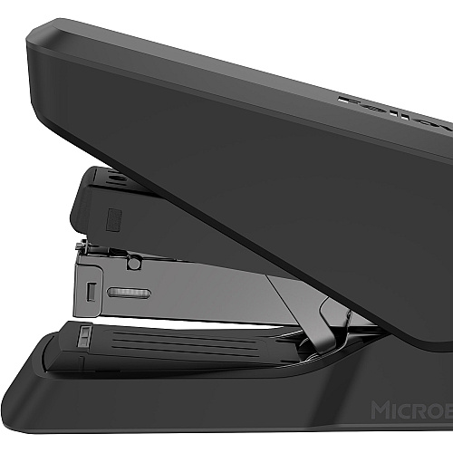 Fellowes EasyPress Half Strip Stapler Staples Upto 40 Sheet - Holds Upto 105 Staple - Half Strip - Staple Size: 0.25" - Black - 1 Each (5014401)