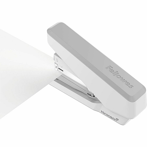 Fellowes EasyPress Full Strip Stapler Staples Upto 40 Sheet - Holds Upto 210 Staple - Full Strip - Staple Size: 0.25" - White - 1 Each (5014501)