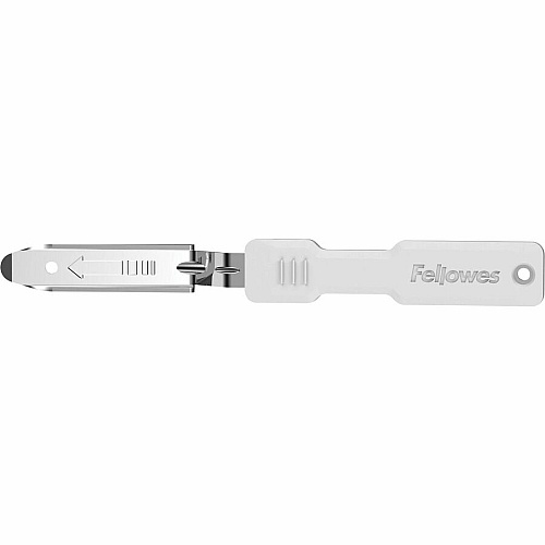 Fellowes LX815 Staple Remover White, Silver - Antimicrobial - 1 Each (5017101)