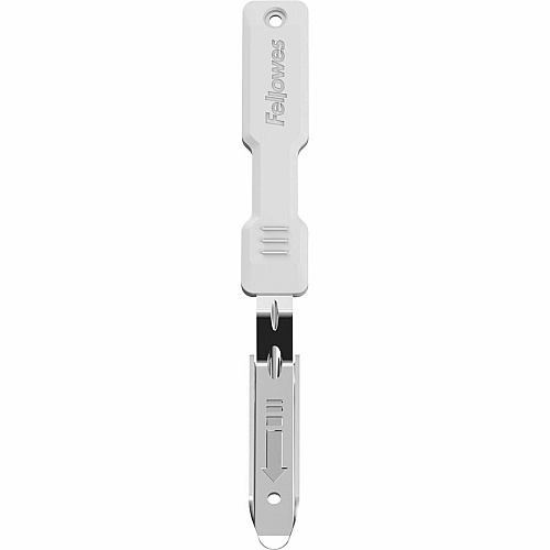 Fellowes LX815 Staple Remover White, Silver - Antimicrobial - 1 Each (5017101)