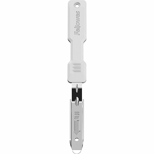 Fellowes LX815 Staple Remover White, Silver - Antimicrobial - 1 Each (5017101)