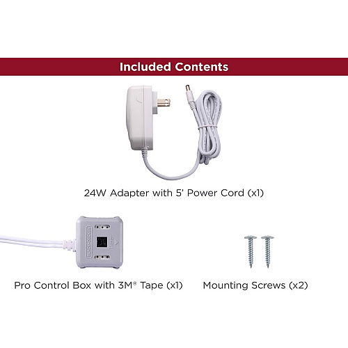 Black & Decker Push Wire Under Cabinet Light Power Kit White - 1 Each (LEDUC24WP)