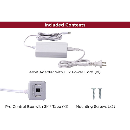 Black & Decker PUSH WIRE UCL 48W Plug-In Power Kit White - 1 Each (LEDUC48WP)