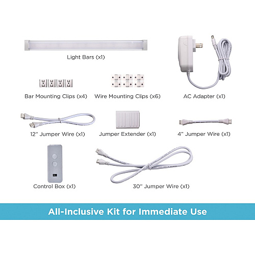 Black & Decker Smart Under Cabinet Lighting Kit Silver - 1 Each (LEDUC91CCTAC)