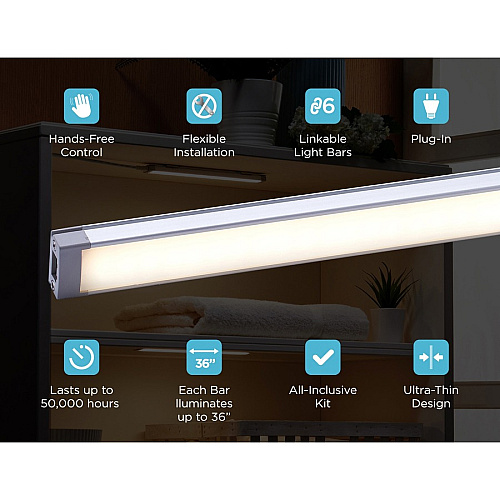 Black & Decker Under Cabinet Lighting Kit Silver - 1 Each (LEDUC94CCT)
