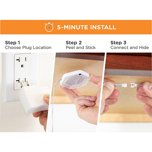 Black & Decker LED Puck Light Kit White - 1 Each (LEDUCPUCK5WK)